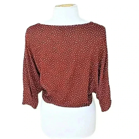 𝅺NEW ASOS Polka Dotted Twisted Oversized Crop Top - Picture 8 of 8